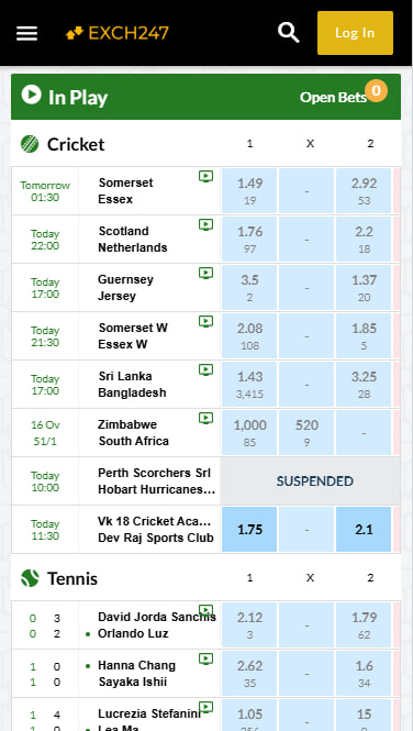 This image is app homepage image of best online betting app